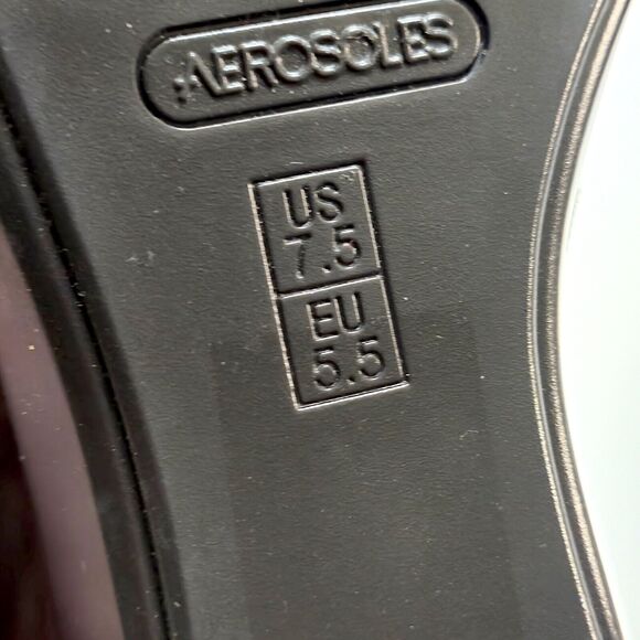 Aerosoles Suede Wedge Booties Brown Women’s 7.5 Quiet Luxury Minimalist - Picture 8 of 8